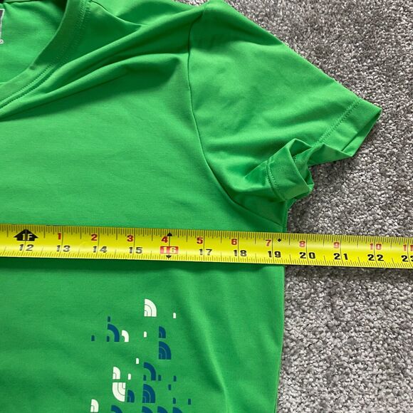 The North Face Active Top Womens Large Green Short Sleeve Round Neck Graphic Gym - Picture 7 of 15